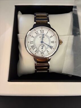 Gevril G-2  Two-Tone Gold and Silver Roman Numeral Watch